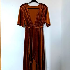 Velour party dress
